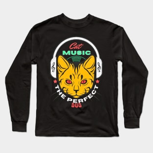 Cat And Music The Perfect Duo Long Sleeve T-Shirt